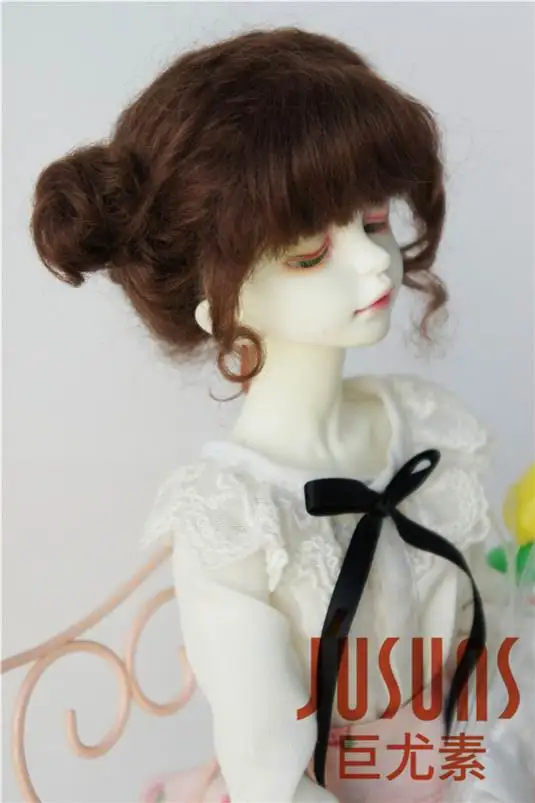 JD406 MSD мохер кукла парик 1/4 прекрасный два пони bjd куклы парик 7-8 дюймов кукла аксессуары