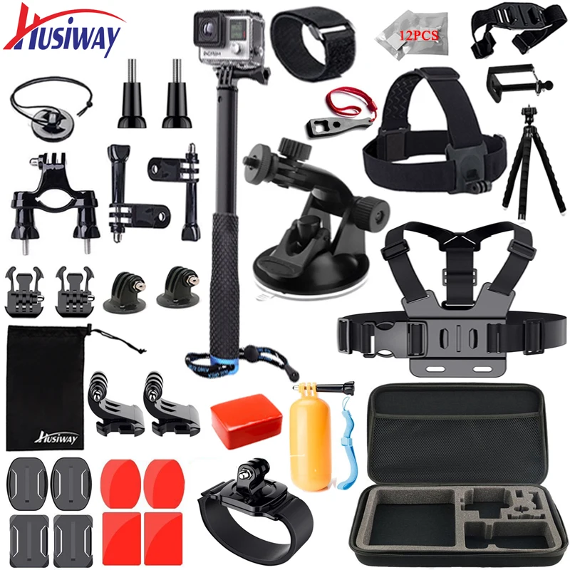 Husiway accessories bundle for Gopro / go pro hero 6 5 4 3 kit set for