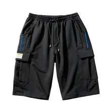 Повседневные мужские шорты, летние модные повседневные Свободные Лоскутные шорты, мужские шорты размера плюс, спортивные пляжные шорты, мужская одежда 19APR8