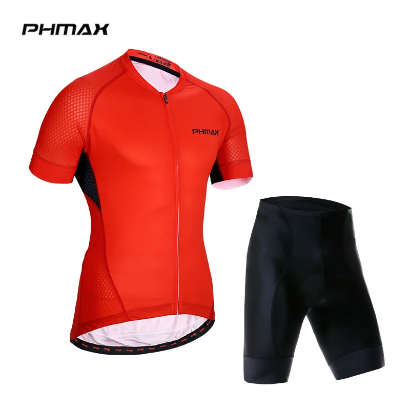 PHMAX Pro одежда для велоспорта, одежда для горного велосипеда, Майо, Ropa Ciclista, Спортивная Мужская одежда для велоспорта, комплект из майки для велоспорта - Цвет: Normal Cycling Set