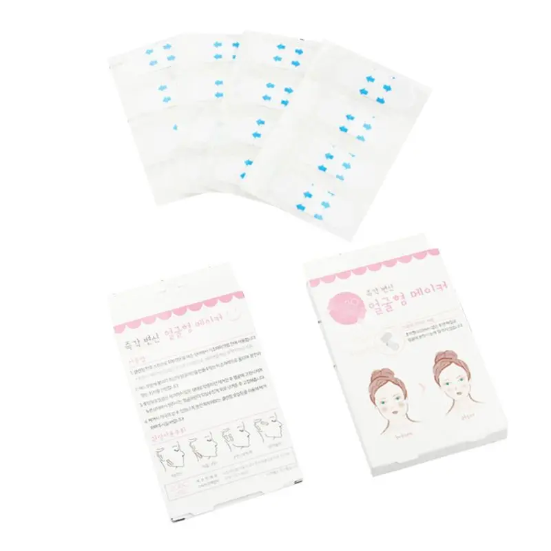 

40Pcs/Set Invisible Face Lift V Sticker Thin Chin Artifact Medical Tape Line Wrinkle Sagging Skin Adhesive Tape Makeup Tools