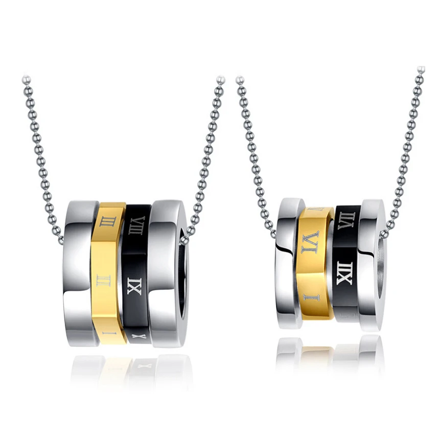 New Arrivals Lover Necklace For Couples "Real Love" Double Circle