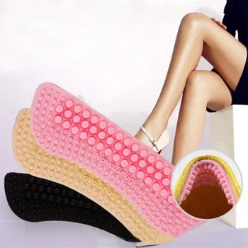 

2pcs Fashion 4D Soft Sticky Silica Gel Dust Shoe Pads Liner Grip Back Heel Insoles Silicone Anti-wear Feet Light Weight Hot Sale