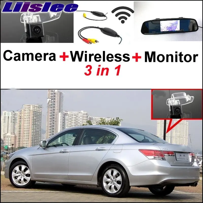 

Liislee Special Camera + Wireless Receiver + Mirror Monitor Easy Parking System For Honda For Accord 8 MK8 Inspire 2008~2013