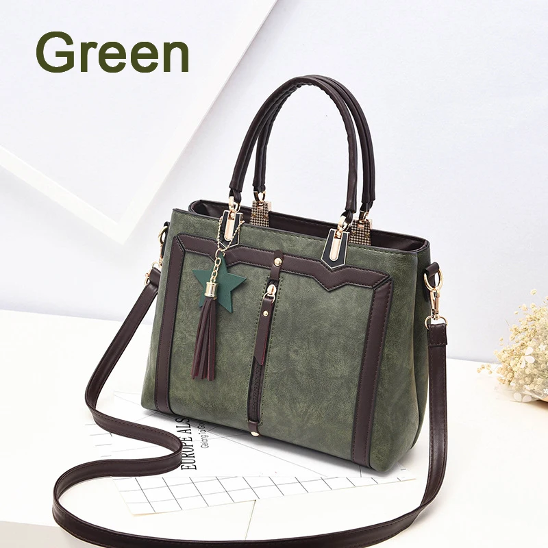ZMQN, женские сумки, известный дизайн, брендовые сумки, женские кожаные сумки, сумка для, простая, Tsssel, сумка на плечо, серая, Bolso A922 - Цвет: Green