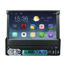 1Din Android 6.0 автомобиль Радио стерео 7 “емкостный Сенсорный экран 1024*600 универсальный для GPS навигации BT Радио стерео аудио плеер
