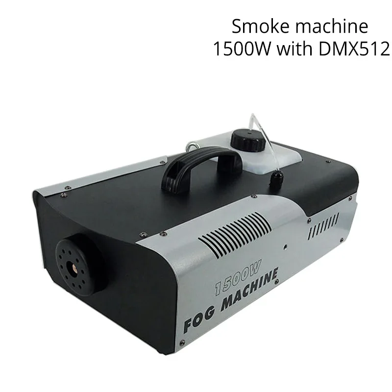 SHEHDS 1500 Вт дымовая машина DMX512 светодиодный противотуманный аппарат Пиро вертикальный Fogger машина с дистанционным или проводным управлением сценическая противотуманная машина - Цвет: 1500W-DMX