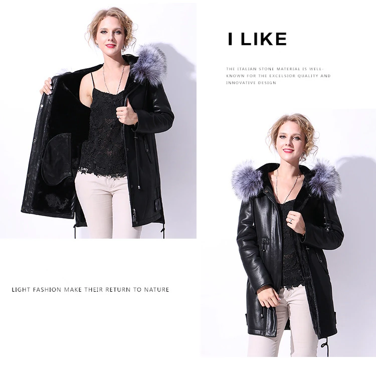 Women Winter Jacket Long Parka Artificial Fur Collar Hooded Coats Leather Jackets Loose Winter Coat Women Plus Size 5XL CH686 (14)