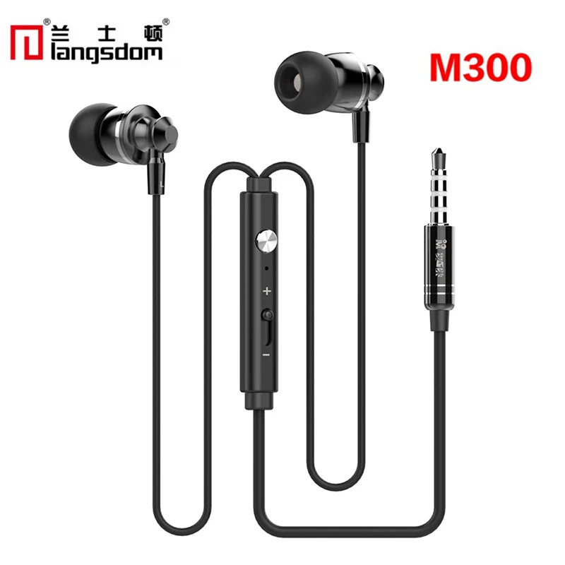 

Original Langsdom M300 Metal Earphones with Mic Volume Control earphone for iphone 6 for Samsung Xiaomi mi6 PC fone de ouvido