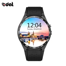 EDAL Mode KW88 Smart Montre Dail Fitness Android 5.1 OS CPU MTK6580 1.39 pouce 2.0MP Caméra 3G WIFI GPS Pour Apple Android