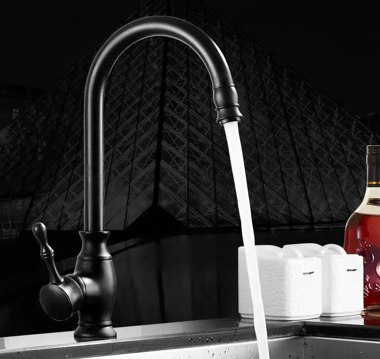 fashion Europe style High quality brass ORB finished 360 degree rotating no lead safe kitchen sink