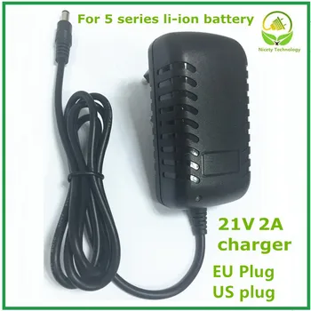 

21v2A Lithium Battery Charger for 5 Series Battery Charger for Lithium Battery with LED Light Shows Charge State Good Quality