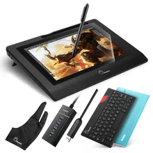 Big discount Parblo Coast10 10.1 Inches IPS Art Drawing Graphic Monitor with Cordless and Battery-free Pen+ 4mm Ultrathin Bluetooth Keyboard