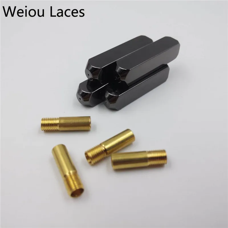 Weiou 4 шт./1 комплект 6*6*25 мм роскошные прямоугольные зеркальные металлические