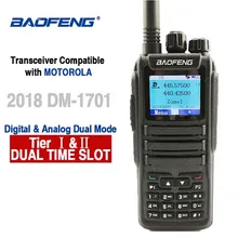 Baofeng DM-1701 Digital Analog Walkie Talkie Dual Band Dual Time Slot DMR Radio Station Two Way Radio Amateurs Transceiver 10 KM Baofeng DM-1701 Digital Analog Walkie Talkie Dual Band Dual Time Slot DMR Radio Station Two Way Radio Amateurs Transceiver 10 KM