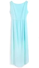 New Spring Ladies Chiffon Sexy Dress Mint Green Summer Casual Brand Dresses For Women 0122