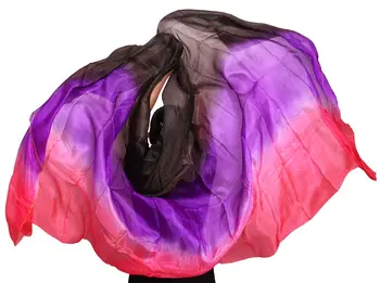 

High quality dancing Accessories veils women's sexy 100% silk belly dance veil wholesale Size and color can be customized