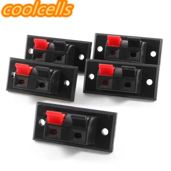 

Hot 3 Pcs 2 Positions Connector Terminal Push in Jack Spring Load Audio Speaker Terminals