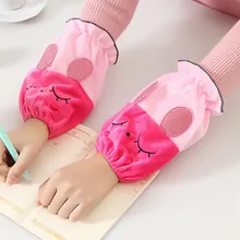 1 пара для взрослых и детей, пылезащитные манжеты, рукава с кроликом, цветная кухня, серый, желтый, хаки, черный, розовый, Прямая