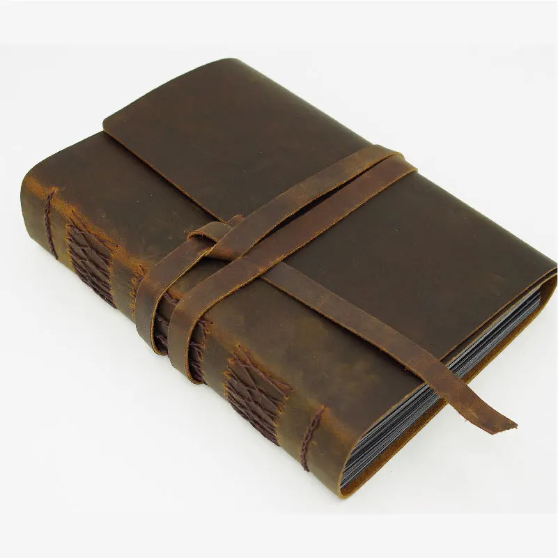 

First layer of cowhide vintage fashion travel wedding photo album blank big capacity B5 in love photo album clip 0150423