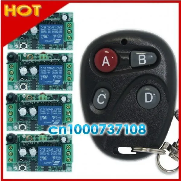 

DC12V 1CH RF home automation latch receiver with jumper automation home controller wireless single way remote control switch