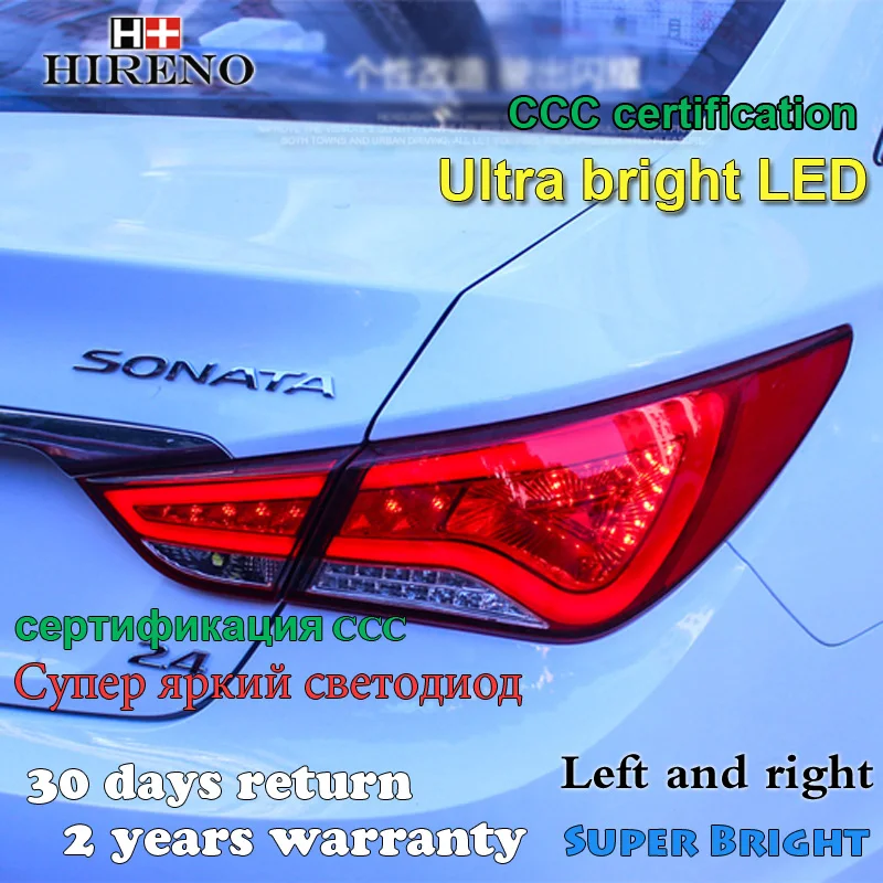 Hireno Tail Lamp for Hyundai Sonata 2010 2011 2012 2013 2014 LED