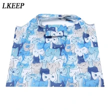 Мультяшная складная сумка, переносная сумка-тоут, водонепроницаемая Большая вместительная сумка для хранения супермаркета, сумка для покупок