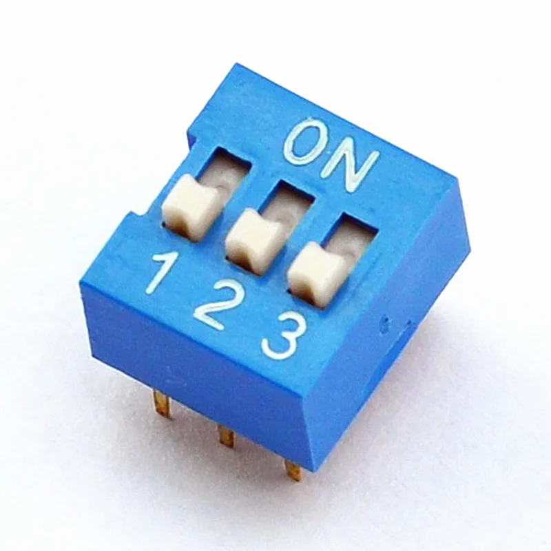 10pcs lot 3 Way DIP Switch 3Position 6pin PCB Mountable in