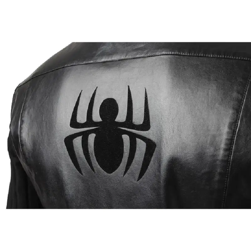 Custom Made Spiderman Noir Cosplay Costume | Full Set Superhero Spiderman Outfit Black Suit Comics with Boots for Men | Perfect for Halloween image 2