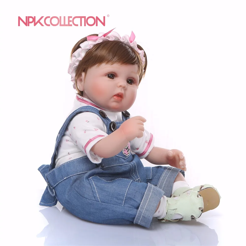 NPKCOLLECTION силиконовые куклы Reborn Baby Реалистичная живая кукла Одежда для