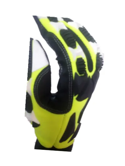 Impact resistant. Cut Resistant. Anti-Vibration. High Visibility. Designed for total hand protection glove(medium,green) Impact resistant. Cut Resistant. Anti-Vibration. High Visibility. Designed for total hand protection glove(medium,green)
