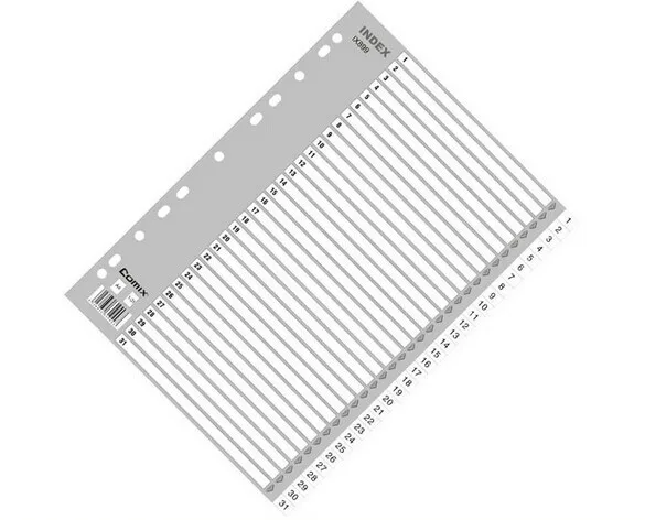 

Comix IX899 Paper index card A4 ,11 holes, for documents file display Free Shipping