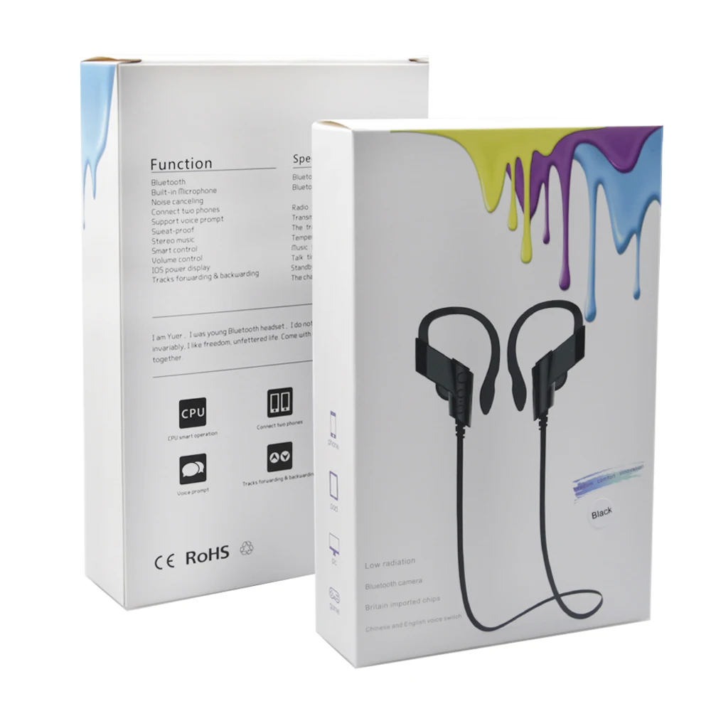 Bluetooth гарнитура беспроводная с микрофоном оригинальная Спортивная YUER S 501 BT4.1 CSR 4 1