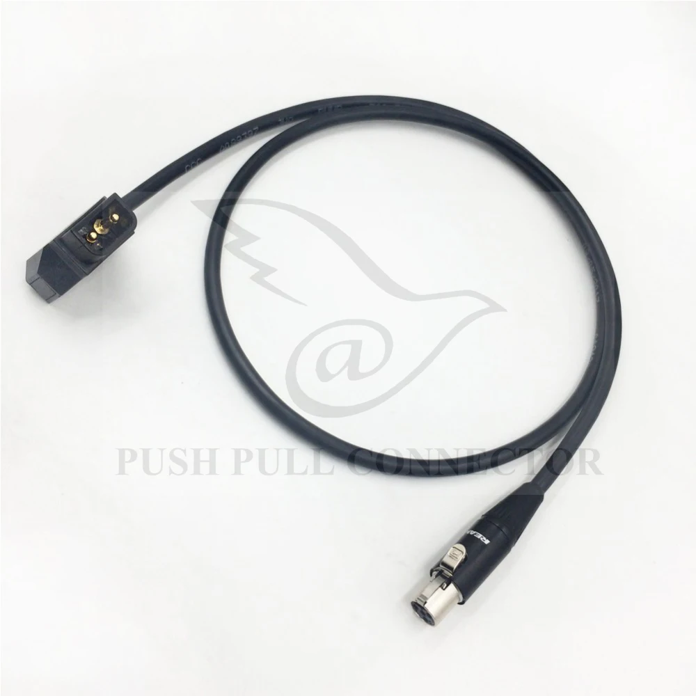 

TVlogic monitor power line, ARRI cameras monitor 12V monitor power cable, D-TAP for mini XLR plug 4 pin Neutrik REAN RT4FC-B