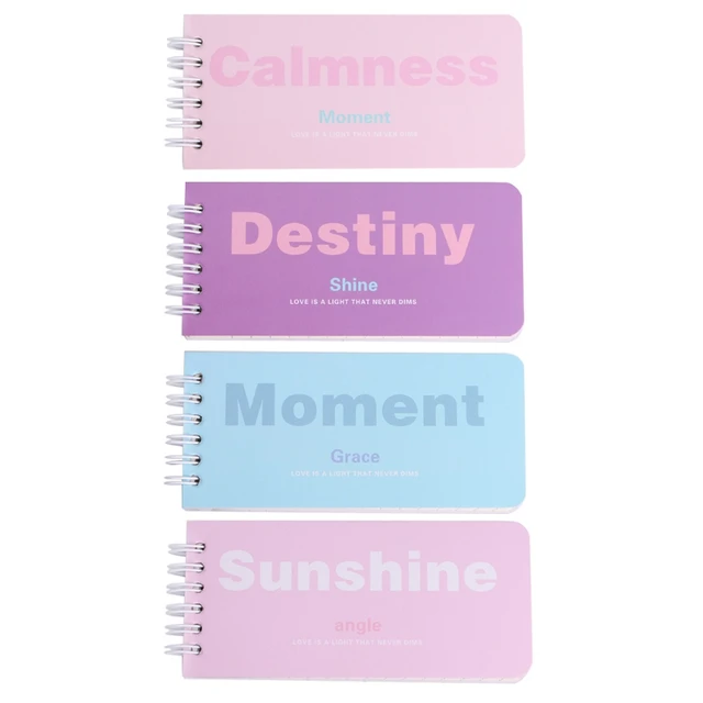 Mini Notebook Sweet Letter Hard Cover Coil Book Diary Notepad Pocket Journal W15 Mini Notebook Sweet Letter Hard Cover Coil Book Diary Notepad Pocket Journal W15