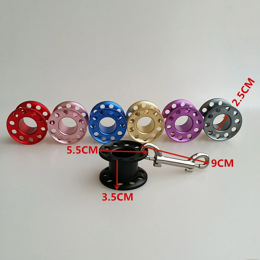 Ultralight High Visibility Scuba Diving Reel Spool for Underwater Diver Snorkeling for Water Sports Swimming Diving Gear Equip