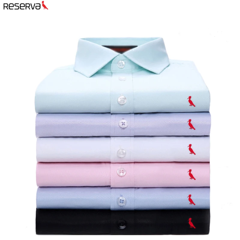 2019 محمية Aramy محفوظة camisa الرجال القطن الرجال الأعمال الاجتماعية سليم صالح قميص احتمالي roupas الفقرة casamentos الغمد