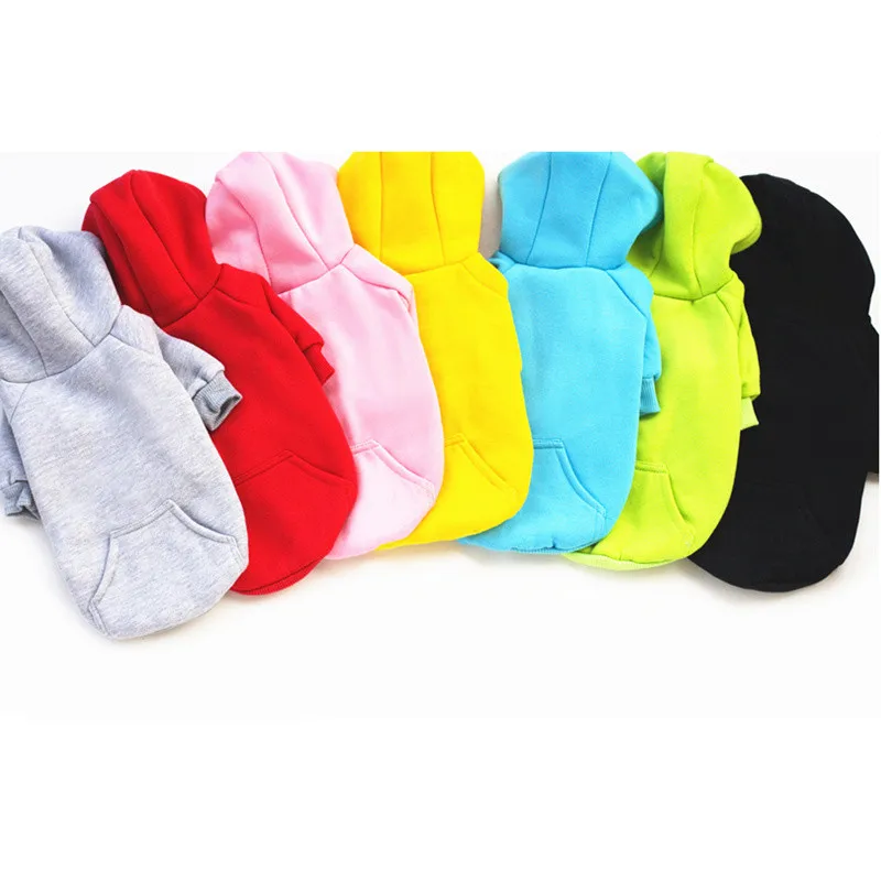 100 cotton puppy dog hoodie clothes cheap outfits for dogs S/M/L/XL