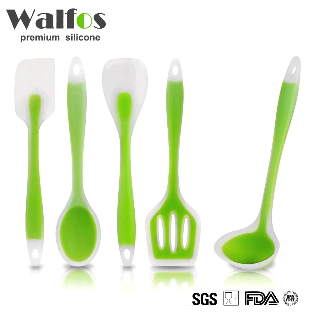  WALFOS utensils Heat-Resistant Cooking Utensil Set  Non-Stick Silicone kitchen utensil set high quality silicone utensil set 