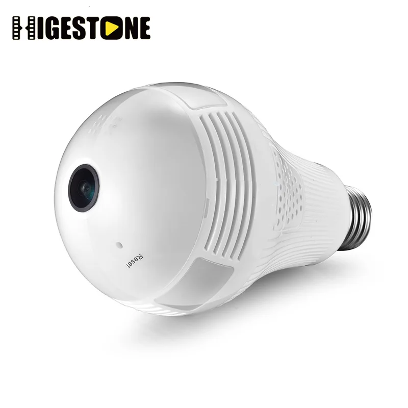 Hisestone HD ip-камера умный светодиодный светильник s панорамный 360 VR 1.3MP 2.0MP 3.0MP-960 1080 Wifi охранный светильник лампа видеокамера s