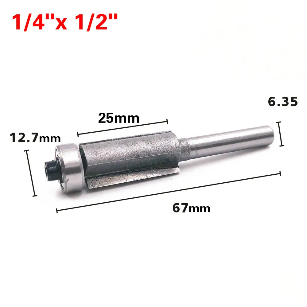 

1Pc Router Bit 1/4" 1/2" Milling Cutter Trimming Knife Alloy Cutter Woodworking Trimming Machine Cutter Slotting Cutter