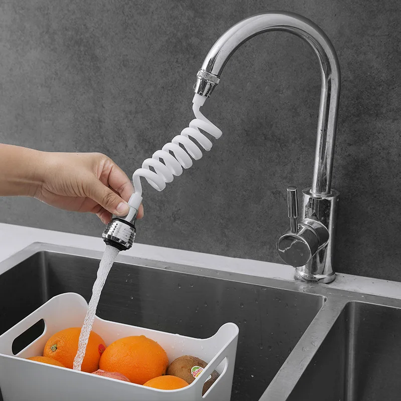 

1Pc Flexible Faucet Sprayer 360 Rotating Kitchen Faucet Nozzle Adapter Water Tensile for Water Spouts Faucet Tap Accessories