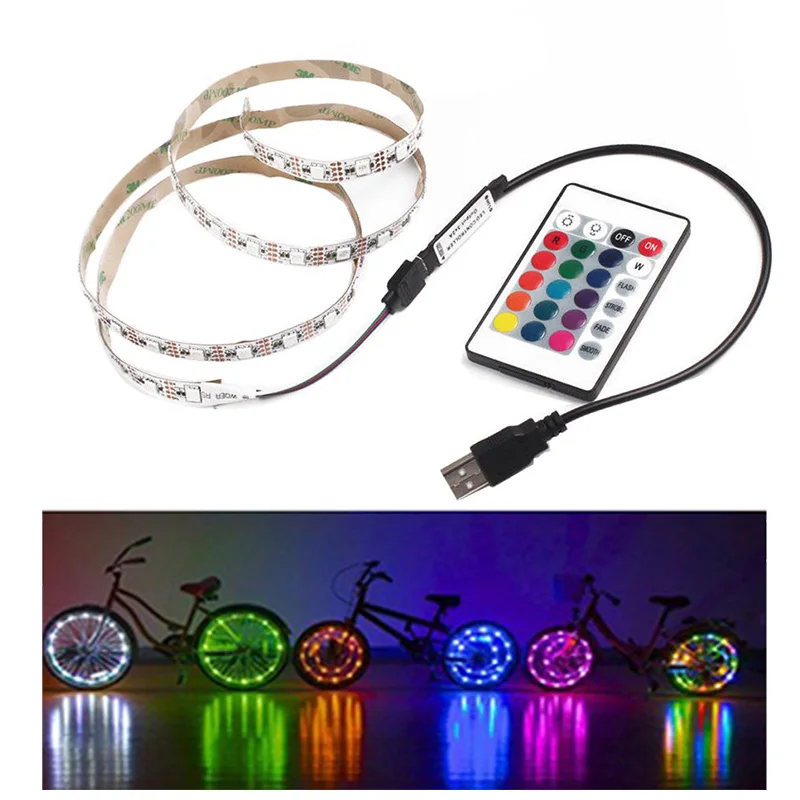 

USB Power DC 5 V light SMD 2835 RGB White Warm White Led Strip No Waterproof Tape Lamp 4M 5M More Colors Flexible LED Light