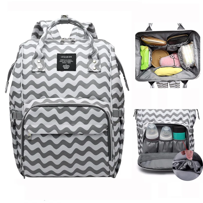 Брендовая дизайнерская модная сумка для подгузников для мам, Большая вместительная сумка для детских подгузников, рюкзак для путешествий, сумка для ухода за ребенком