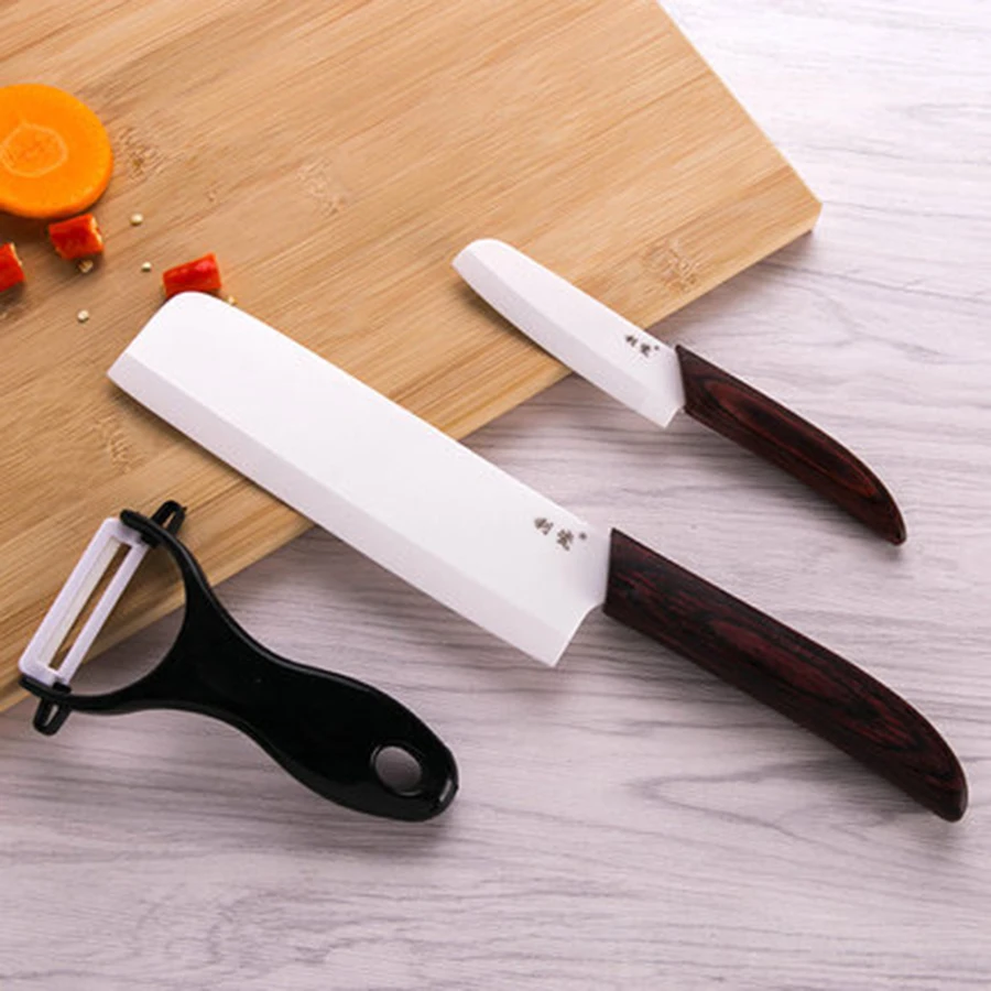 Ceramic Knives Kitchen Knives Chef Knife Cook Set+peeler White Zirconia