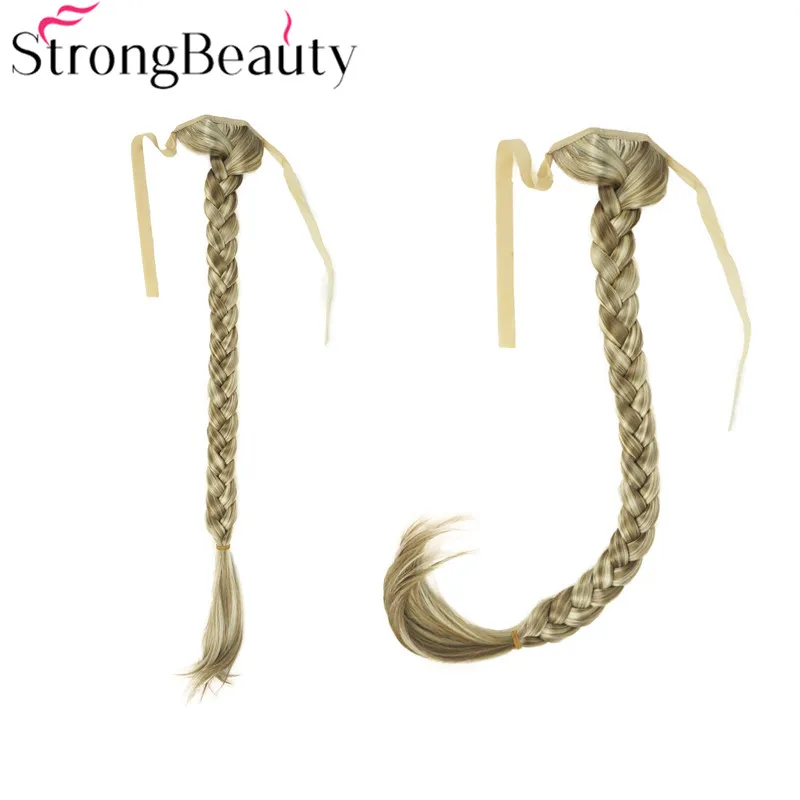 StrongBeauty, длинный рыбий хвост, коса, конский хвост, наращивание, Синтетическая лента, шиньон, 16 цветов - Цвет: H16-613