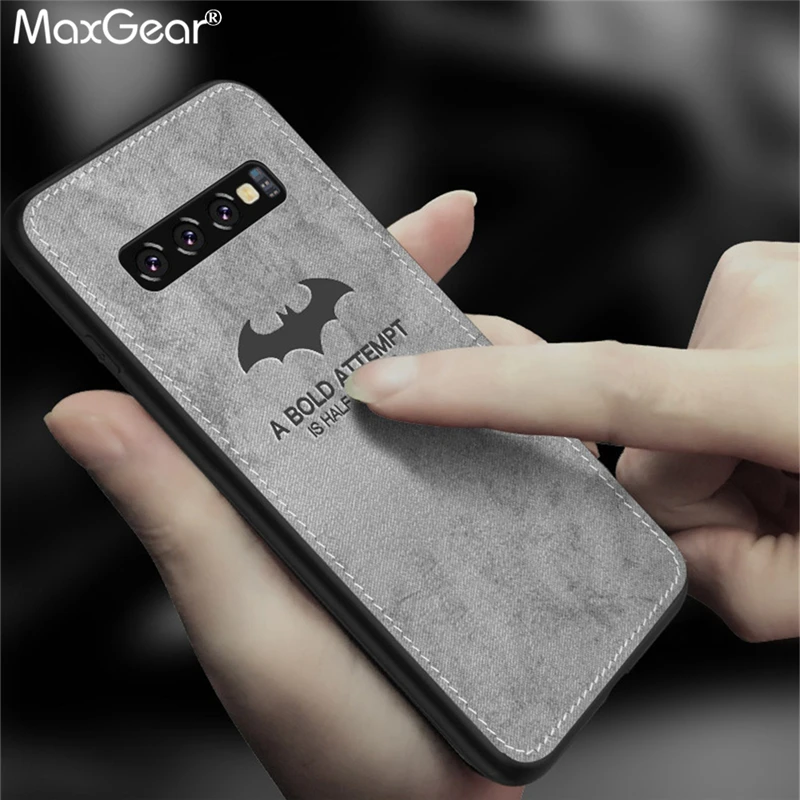 

Luxury Brand Ultra Thin Cloth Fabric Case For iPhone X XR XS MAX 8 7 6 6S Plus 5 5S SE Deer Batman Soft Silicon Cover Funda Etui