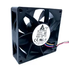 80mm PWM ventilateur de refroidissement 8cm FFB0812EH 80*80*25mm 12V 0.80A 6200 tr/min haute vitesse CFM refroidisseur 12V double roulement à billes ventilateur, pour Delta