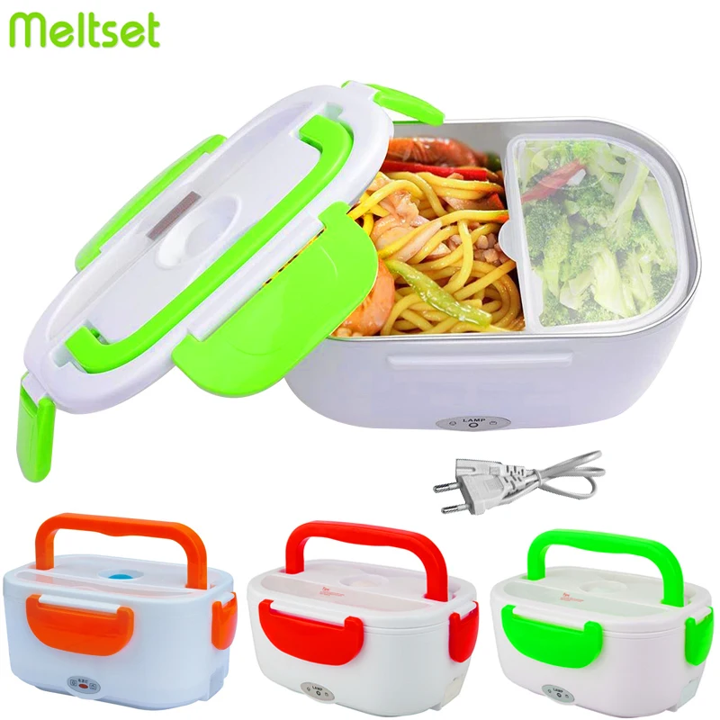 

2019 New Electric 220V Heated Lunch Box Plastic Heating Lunch Bento Boxes for Food Rice Warmer Container for School Office