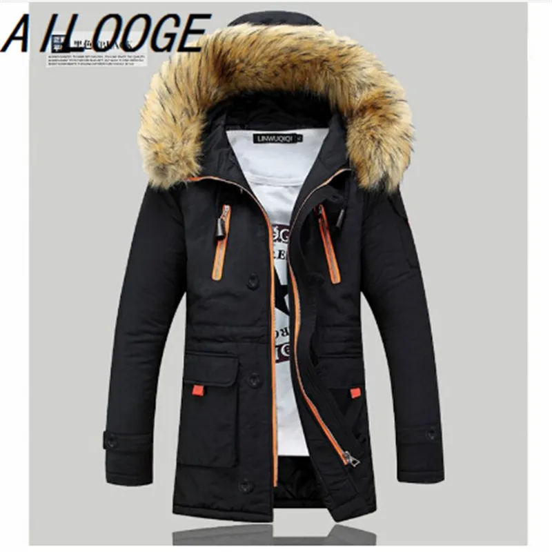 

Free shipping 2016 fashion men's down jacket to keep warm in the winter long men down coat jacket